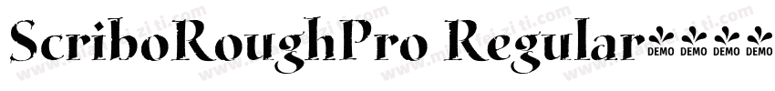 ScriboRoughPro Regular字体转换